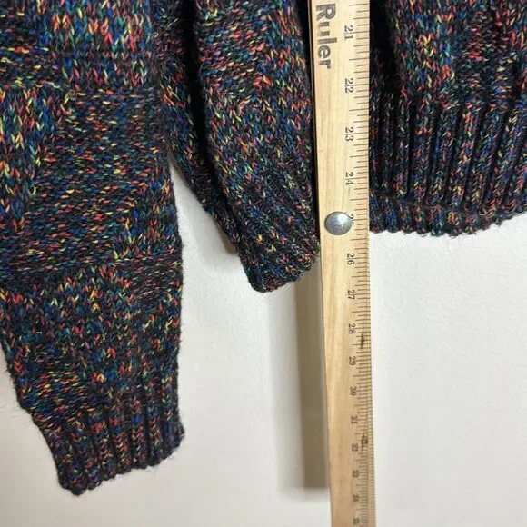 Vtg Barnes storm Multicolor Knit wool alpaca mohair blend Men's Sweater size M - Picture 8 of 9